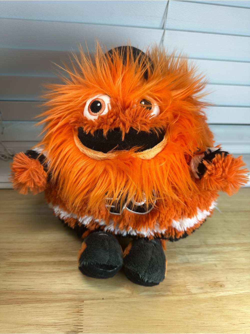 NHL official Philadelphia hockey, gritty, mascot, Plush Orange Fuzzy Monster